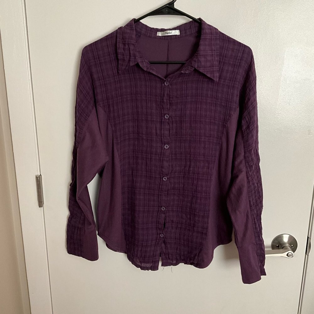 Papaya Purple Women's Button-Up Shirt